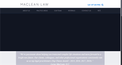 Desktop Screenshot of macleanlaw.ca
